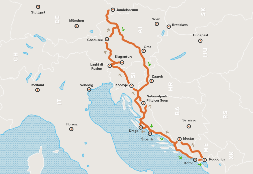 Route Kroatien Alex Schmidt | CaraBlog